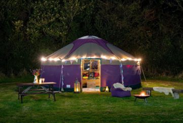 Luxury Yurt Glamping in the Mendip Hills